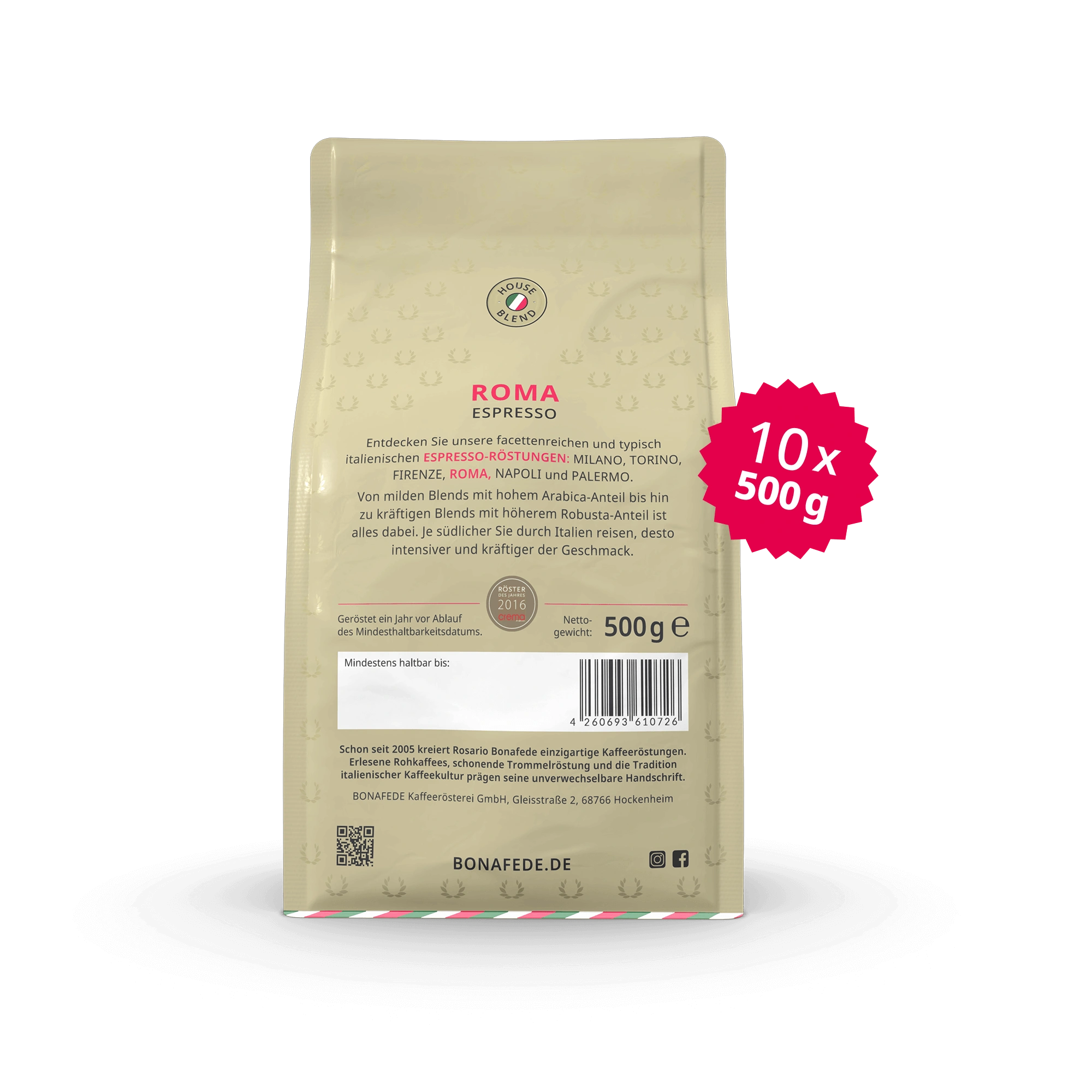 VPE ROMA Espresso 10 x 500 g