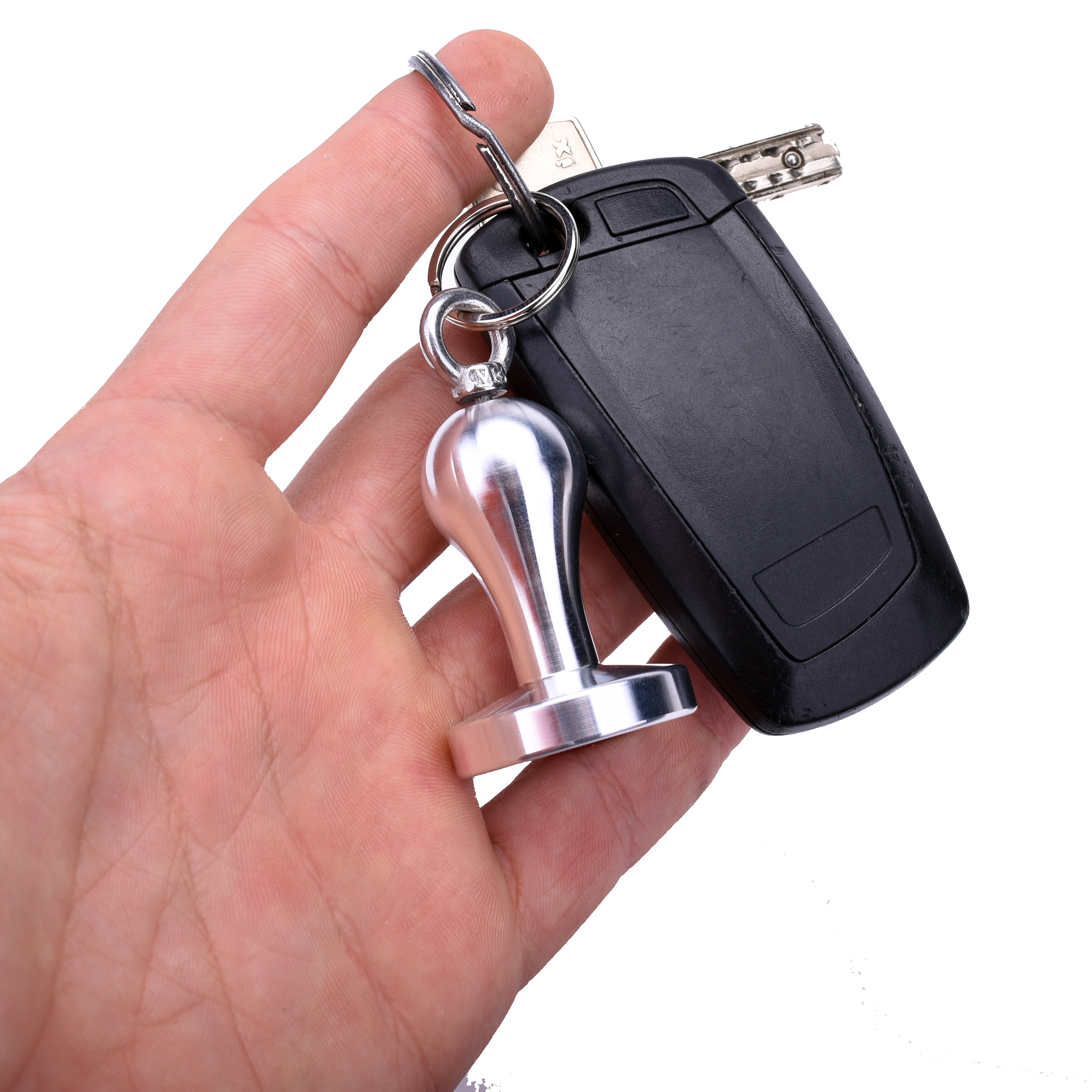Schlüsselanhänger Tamper Silber